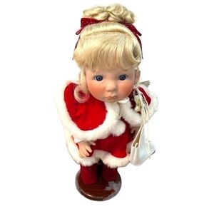 Vintage Lee Middleton Original Dolls Girl Holiday Christmas Angel Doll 14” Blond
